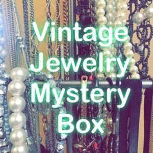 Large Box of Vintage 80's/90's Retro Jewelry